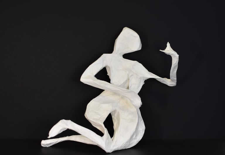paper sculpture characters whenzou paper Sète France