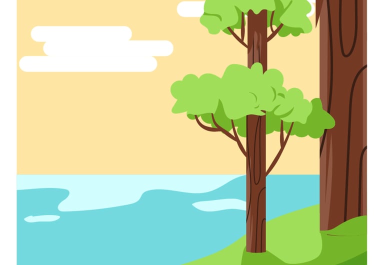 Salmo 1 compara o justo como um árvore próxima de um rio.