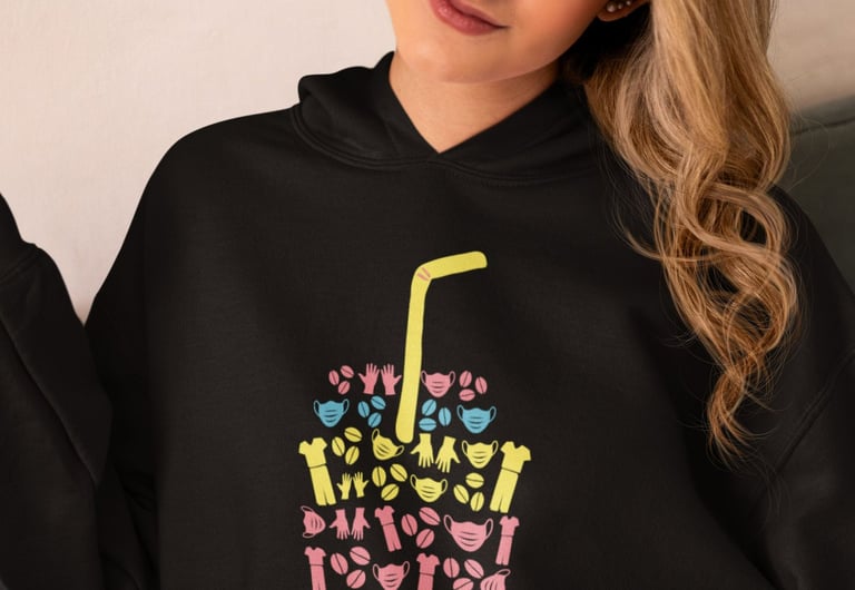 Coffee Scrub Rubber Gloves Hoodie