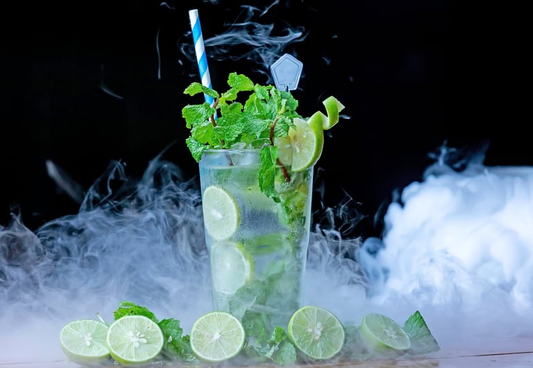food photography glass of lemon