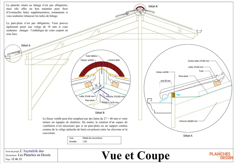 Plan de détail couverture