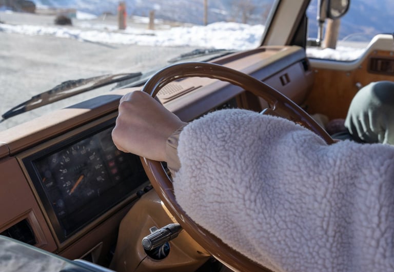 Camper van winter