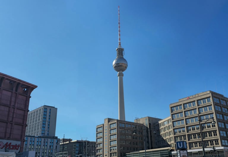 Berlin Innenstadt im Bezirk Mitte mit Fernsehturm