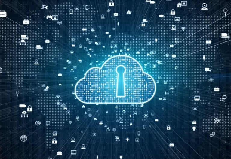 ein gesperrtes cloud symbol