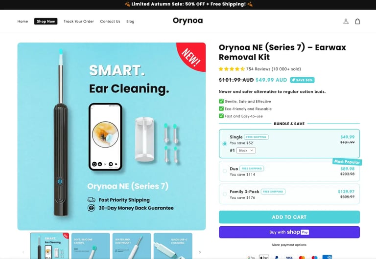 Reference e-shop Orynoa