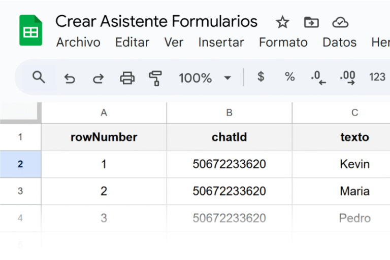 Formularios whatsapp