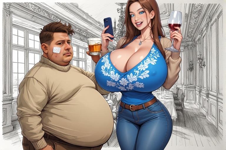 Character Artist Depiction of Bianca Bilodeau and Paul Moorehouse