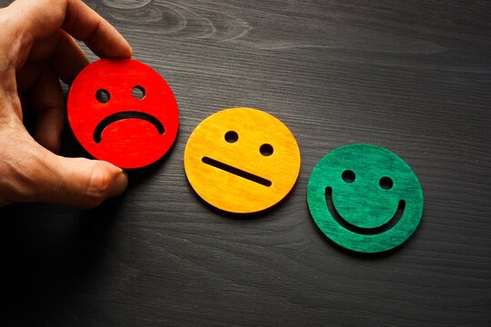 imagem de emotion com as expressões variadas, alegre, triste, chateado.