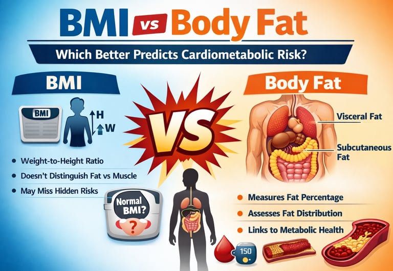 BMI vs Body Fat: Which One Actually Predicts Heart Disease Risk?