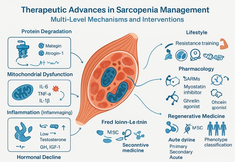 Therapeutic Advances in Sarcopenia Management: From Muscle Loss to Recovery