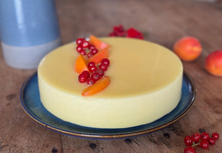 entremet abricot groseille