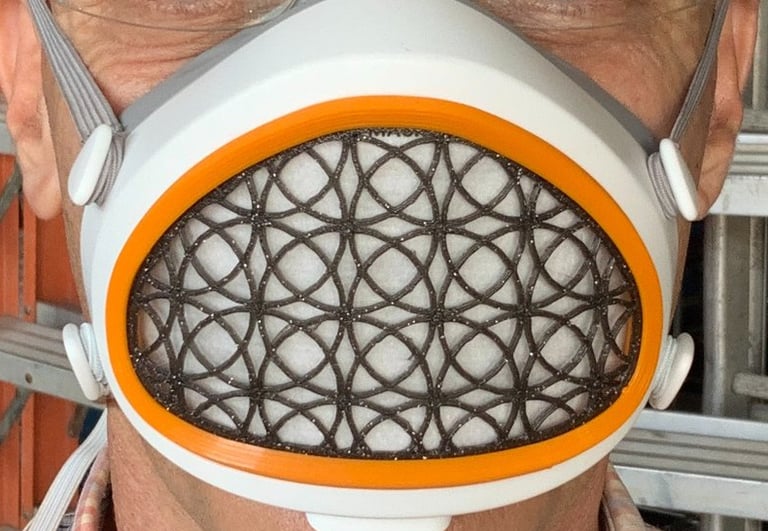 flo-8: Flomask with Circles decoration