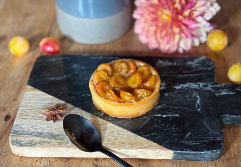 Tarte aux mirabelles et à l'anis