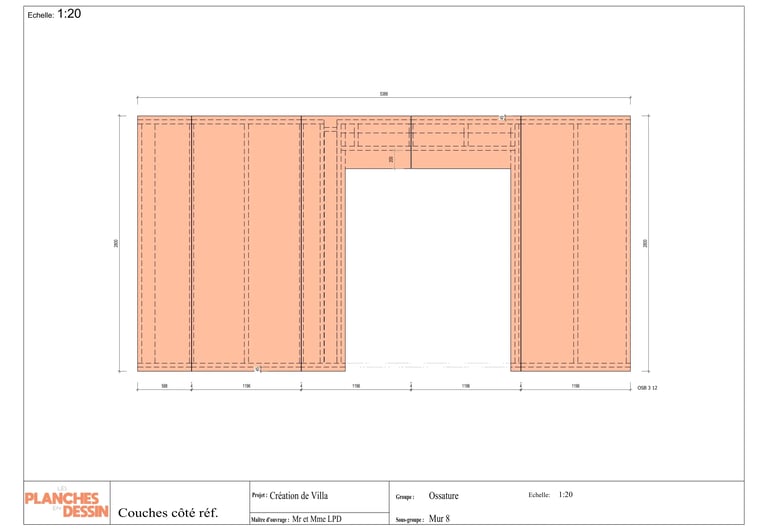 Plan de calepinage osb