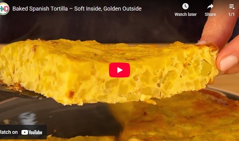 Video ricetta tortilla di patate spagnola al forno