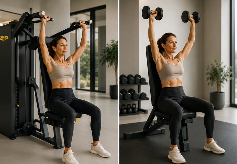 L'alternative au shoulder press : le développé militaire aux haltères