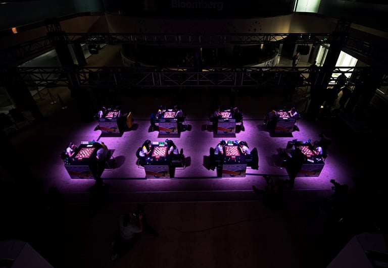 The "Kazakhstan vs The World" at World Chess Championship 2023. FIDE Chess