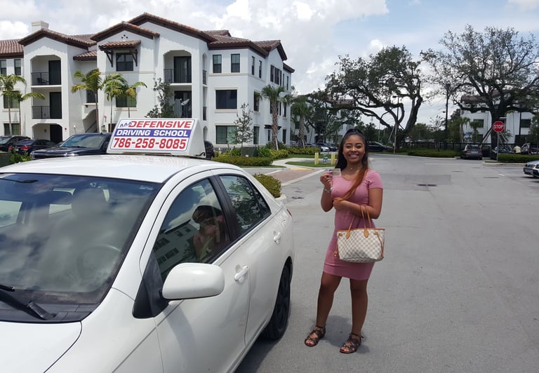 Student driver.