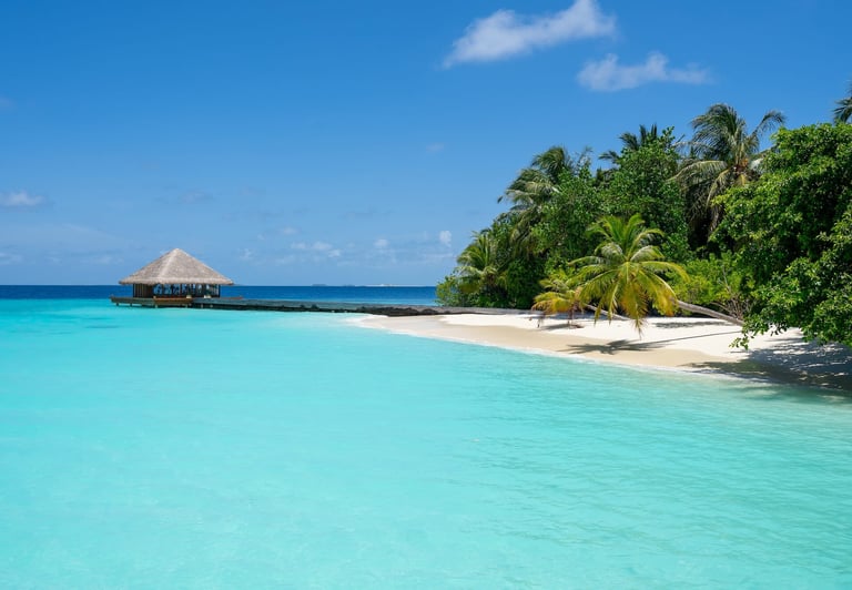 Huvafen Fushi Maldives beach