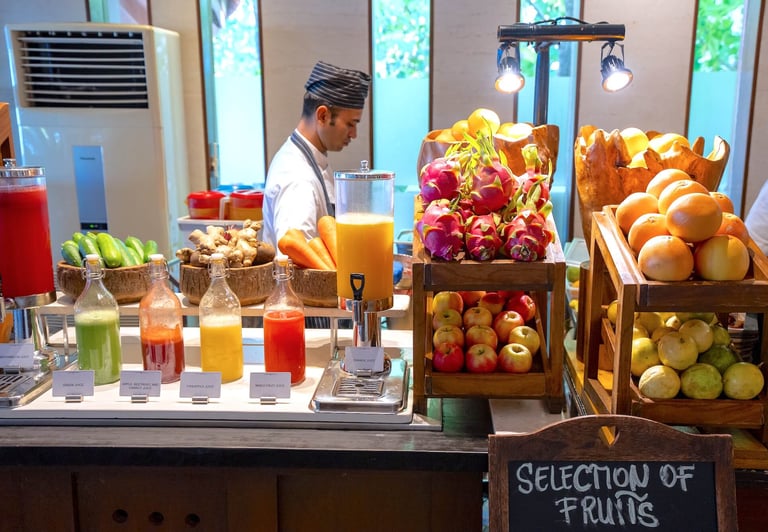 Ozen Life Maadhoo Maldives buffet breakfast