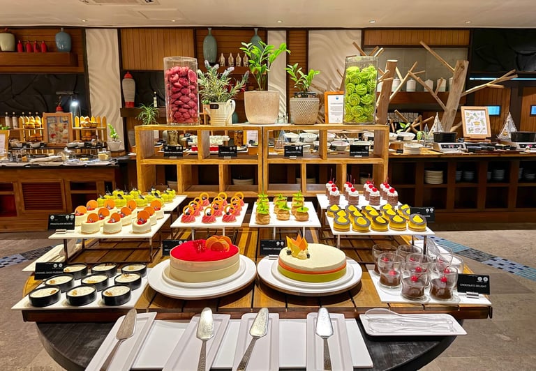 Ozen Life Maadhoo Maldives buffet dinner dessert