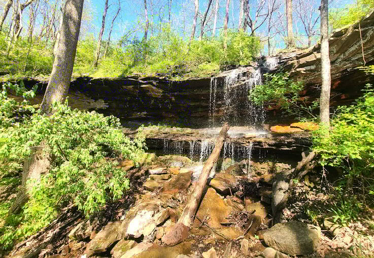 Huntsville, AL - Carter's Chalybeate waterfall off North Plateau Loop in Monte Sano Park