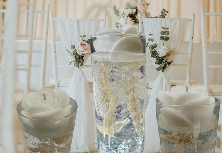 collection for wedding ceremonies of scented candle, perfume of grasse France