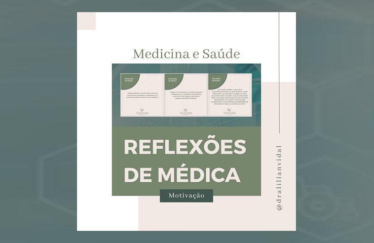 Uma imagem de capa do tópico intitulado reflexões de médica