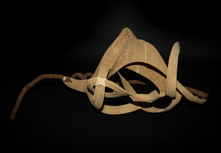 The Lacuna, 2022, cane, reed, bejuco vine