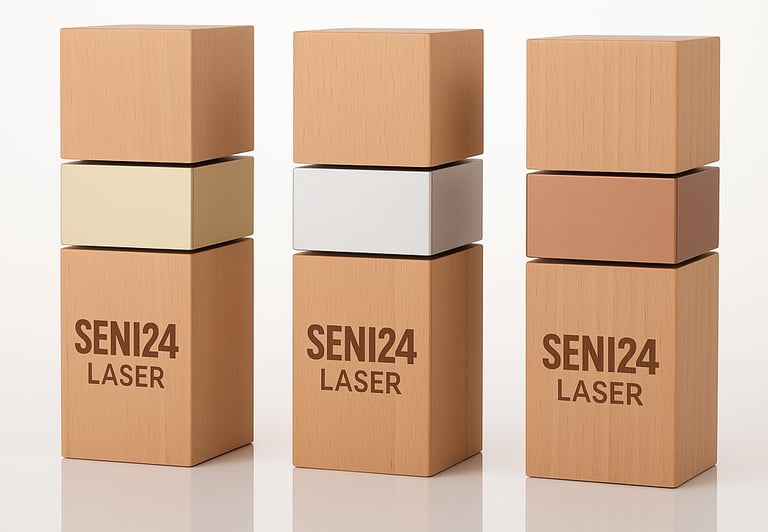 Trophée en bois gravé au laser