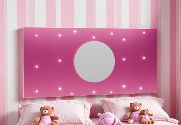 Pink Ecoray light in a kids’ room