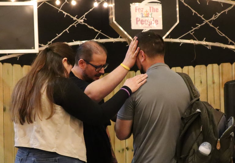 Praying over Paul