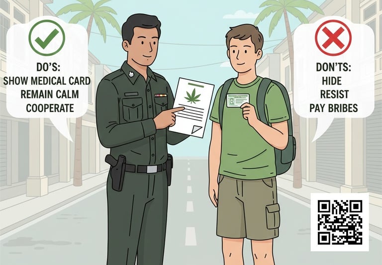 If police stop you with cannabis in Thailand, rules apply. Learn what officers can check, possible fines