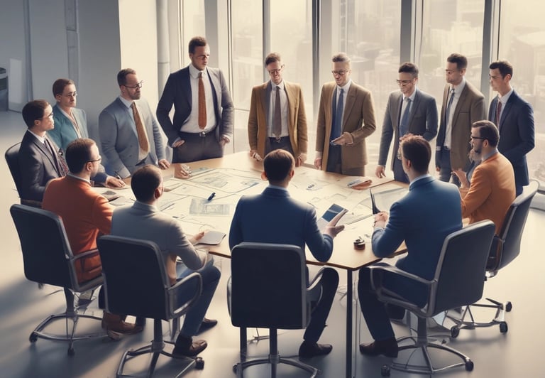 a man riding a skateboard down a street next to tall buildings
