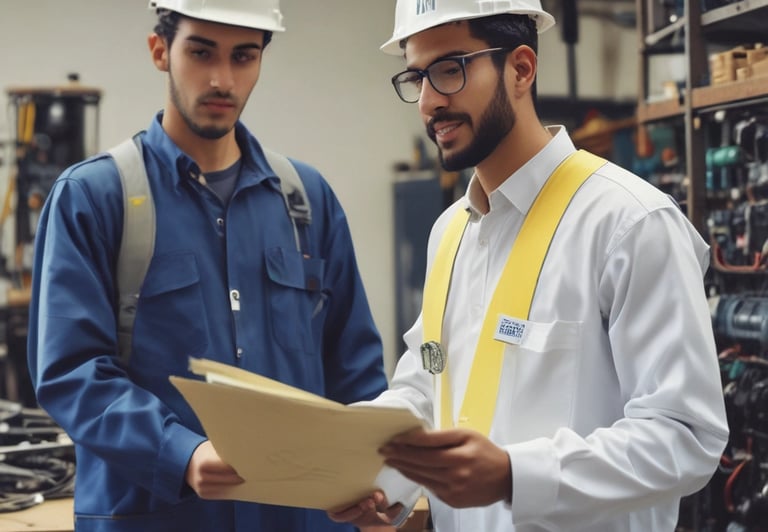 a man riding a skateboard down a street next to tall buildings