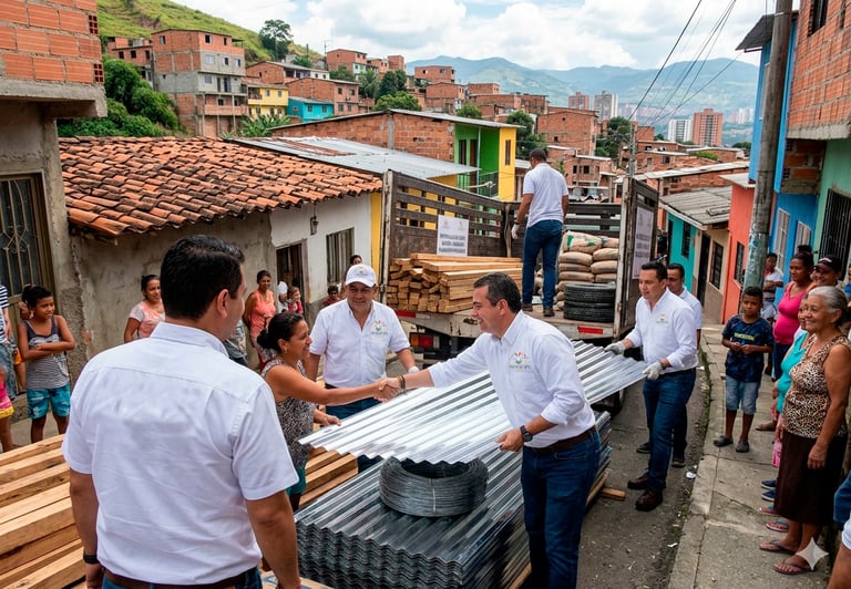 Comunidad recibe ayudas para mejorar viviendas