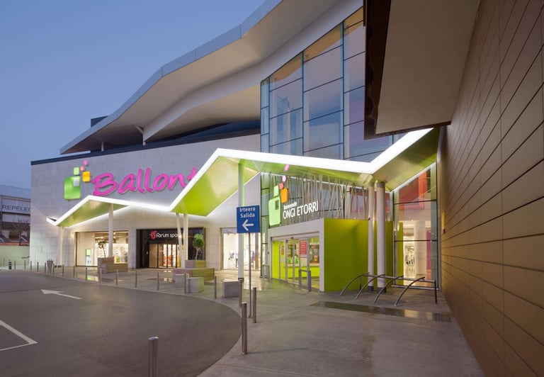 centro comercial Ballonti GURBAIN arquitectura