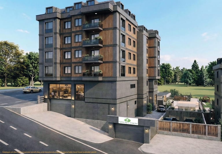 Arnavutköy Park Evleri otoparkı - Hasat İnşaat Arnavutköy satılık daire