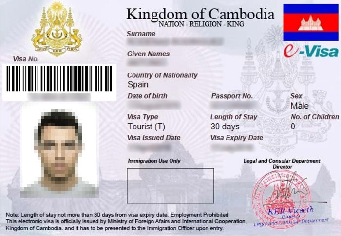 Cambodia-evisa