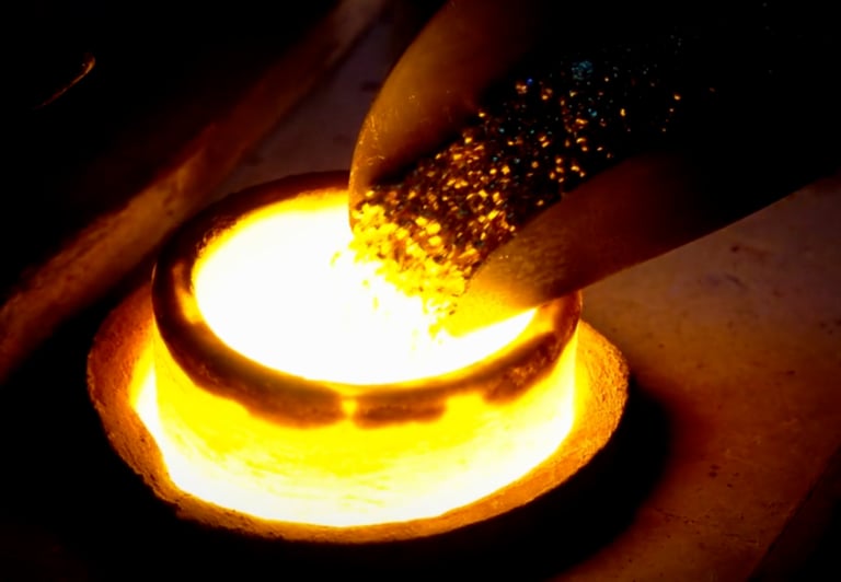 From raw gold to liquid gold.