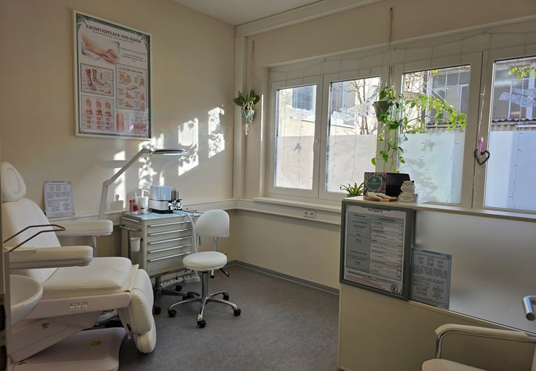 Räumlichkeiten für Fachfußpflege von Ioana Ioanakis in Korntal Münchingen