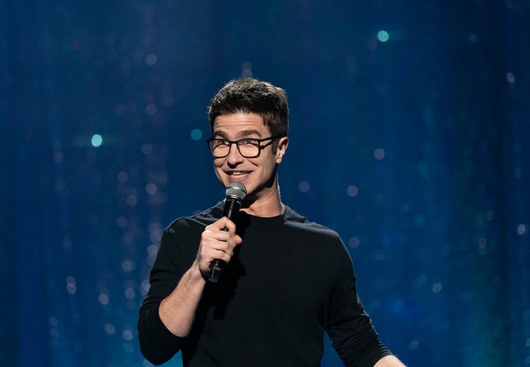 Canadian comedian Alex Wood performing at Just for Laughs