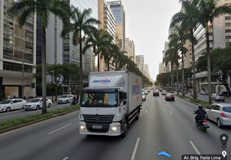 Empresa de Mudanças em São Paulo com caminhão de transporte 