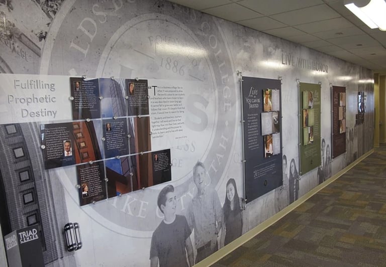 LDS Business College—"Live with Honor" Display