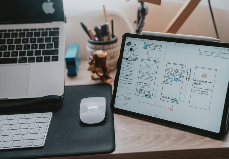 UX design &developpememnt web sketch