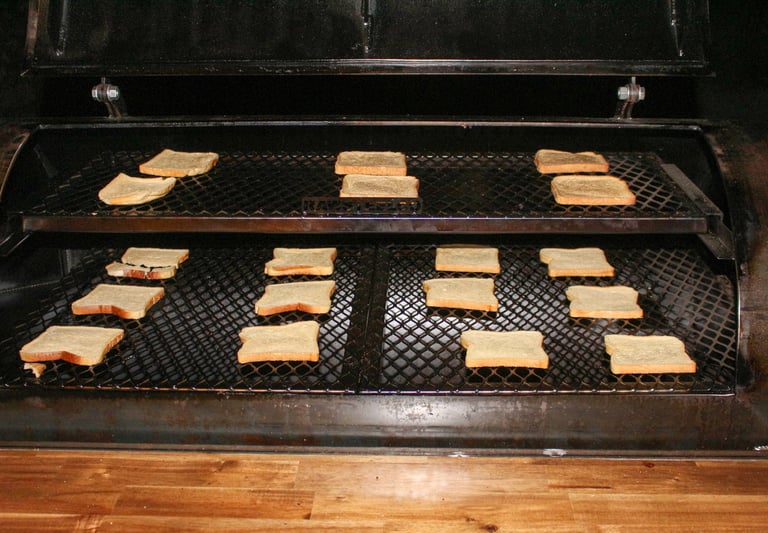 rawsteelco offset smoker being used