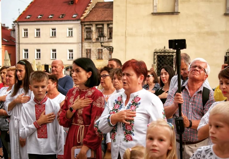 Ukraine's independence day 2022 tarnow poland