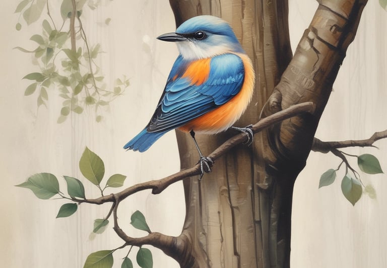 A cozy illustration of a crescent moon and mosque silhouette glowing softly against a twilight sky.