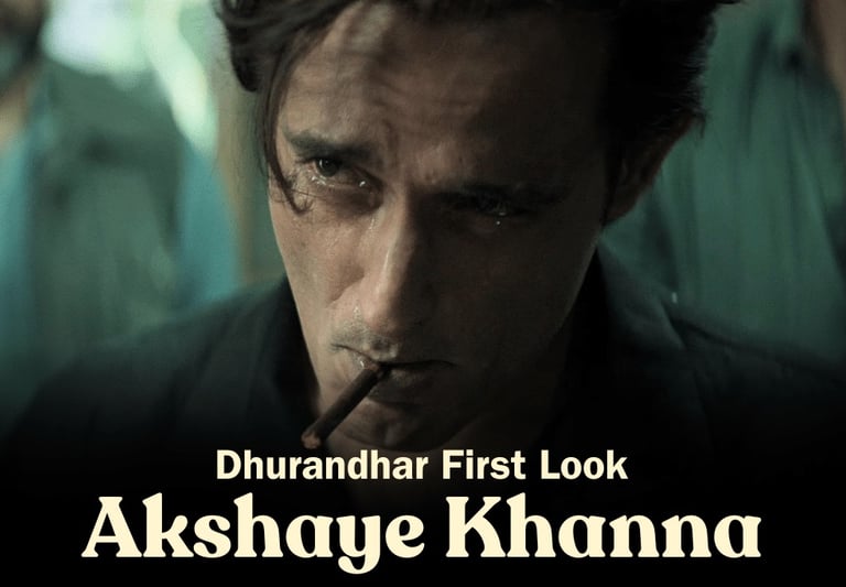Akshaye khanna first look on Dhurandar