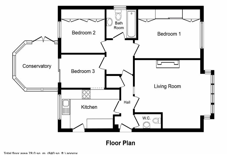 a floor plan of a house